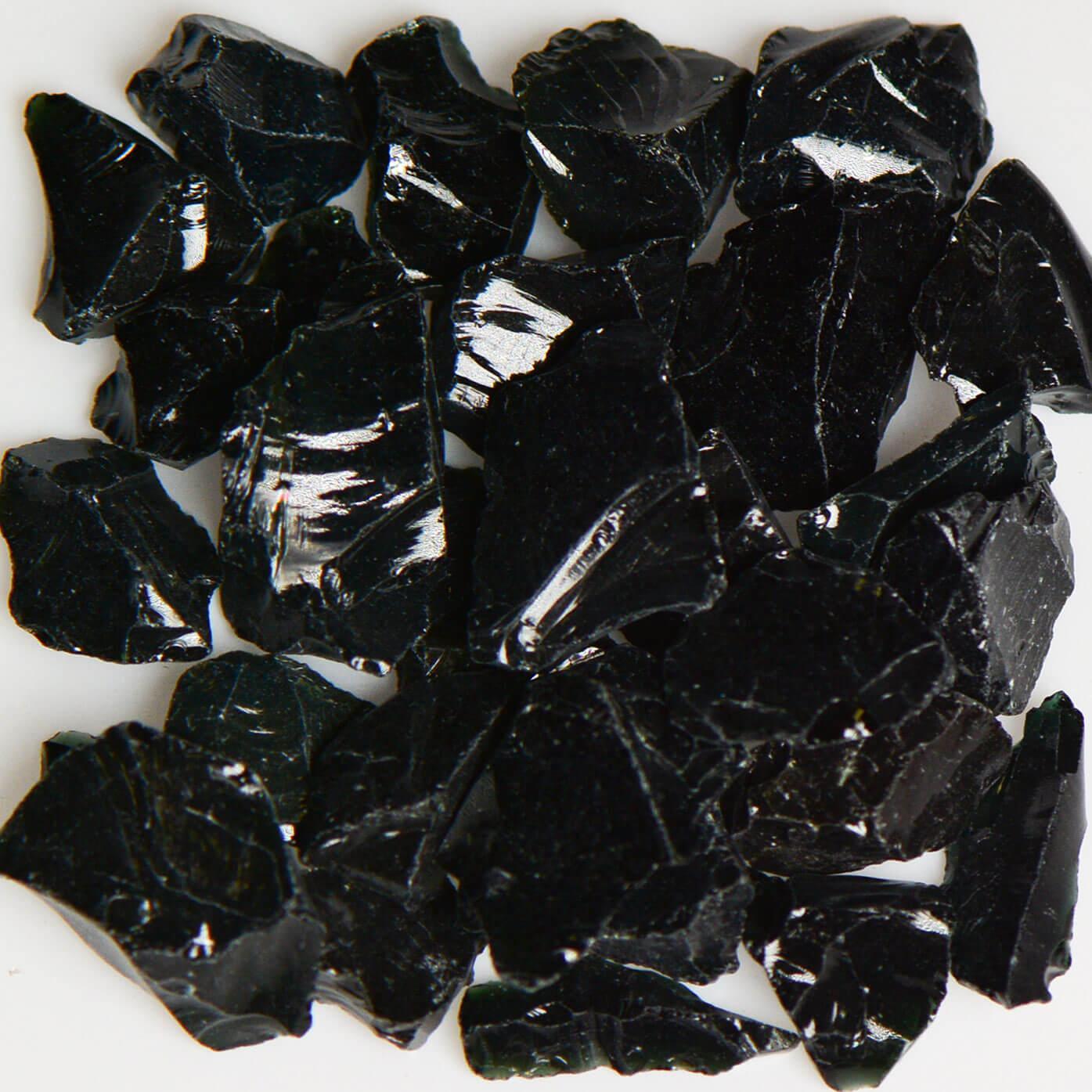 American Specialty Glass Black Size 3 Terrazzo Glass - 10 Lbs