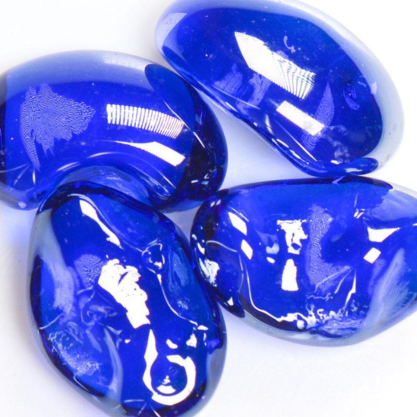American Specialty Glass Blueberry Iridescent Medium Size Jelly Bean Glass - 1 Lb