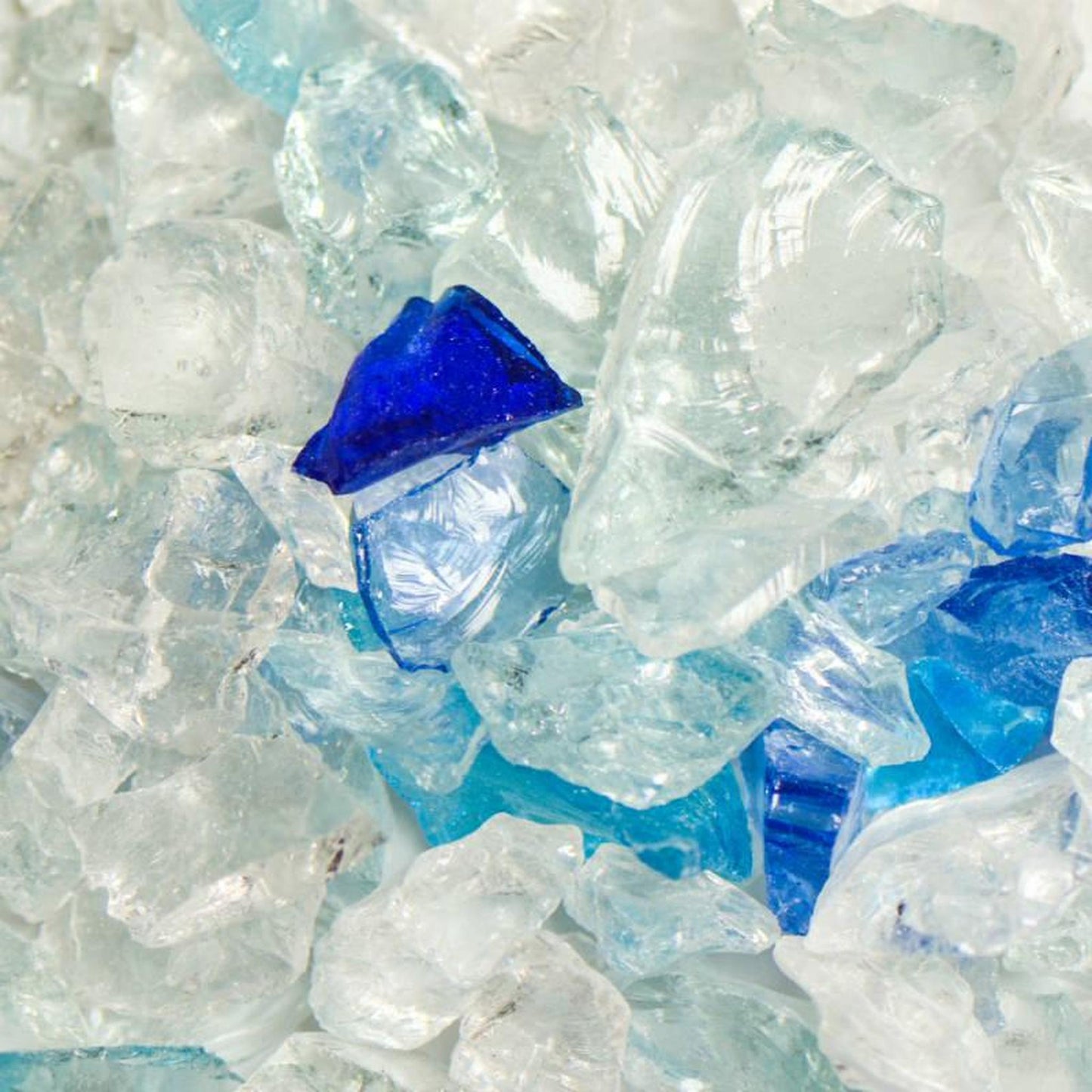 American Specialty Glass Caribbean Mix Small Tumbled Landscape Glass - 25 Lbs