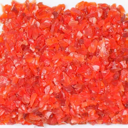 American Specialty Glass Chunky Red Size 0 Terrazzo Glass - 10 Lbs