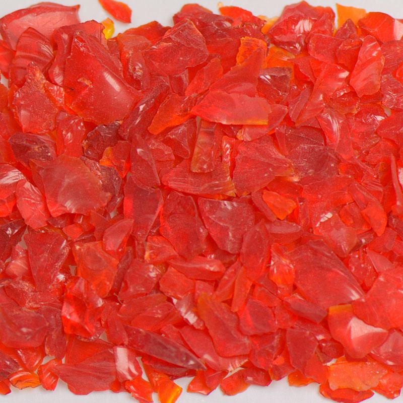 American Specialty Glass Chunky Red Size 1 Terrazzo Glass - 50 Lbs