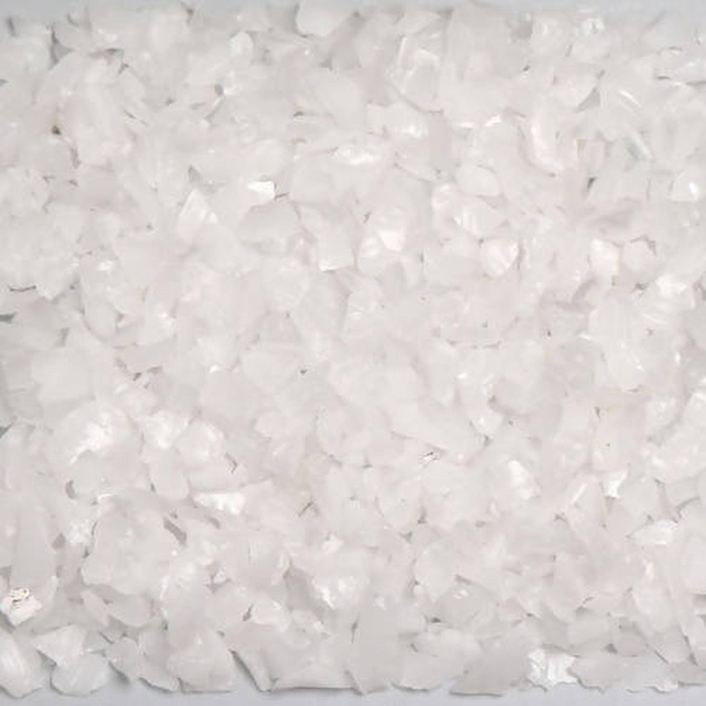 American Specialty Glass Chunky White Size 0 Tumbled Terrazzo Glass - 10 Lbs