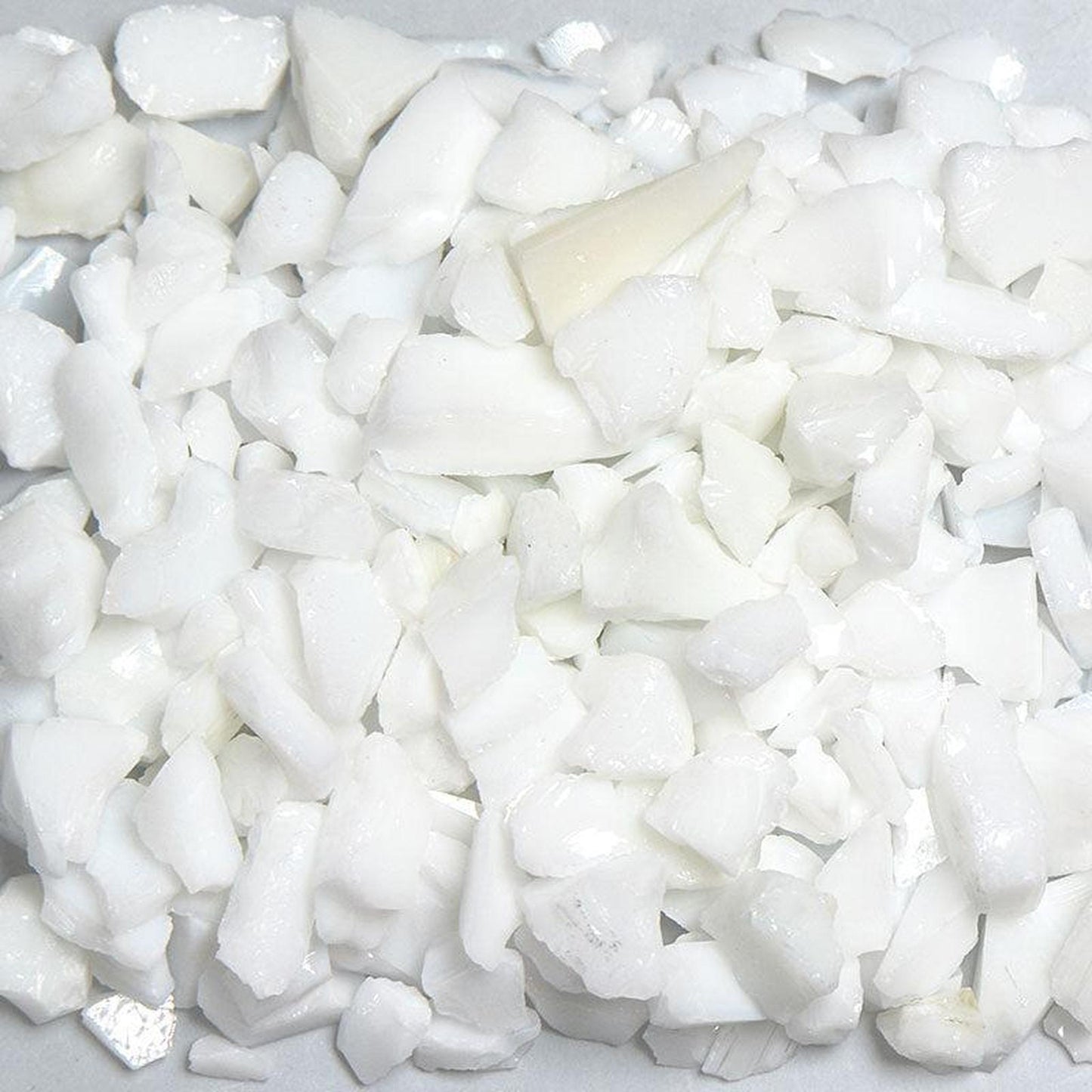 American Specialty Glass Chunky White Size 1 Tumbled Terrazzo Glass - 10 Lbs