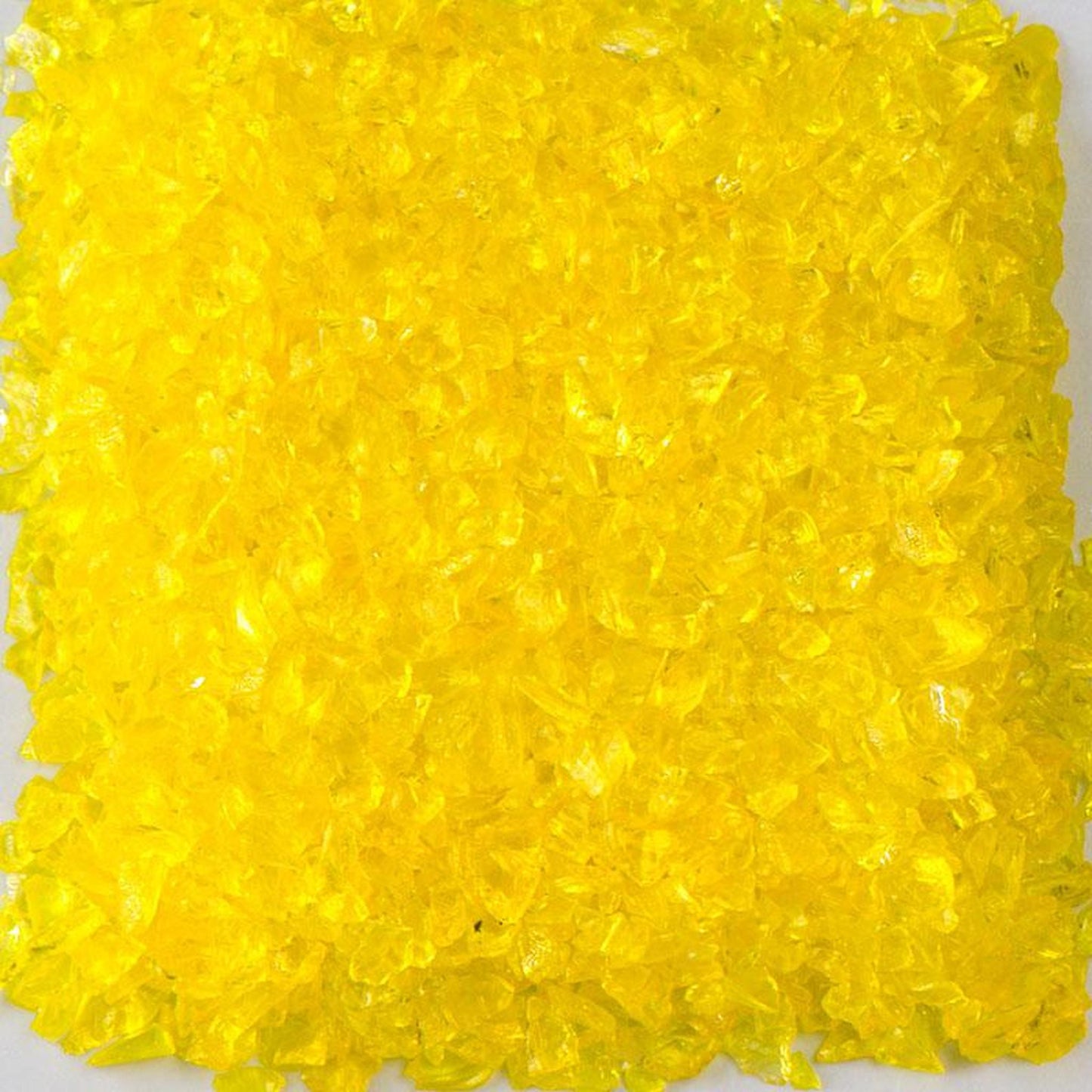 American Specialty Glass Chunky Yellow Size 0 Terrazzo Glass - 10 Lbs
