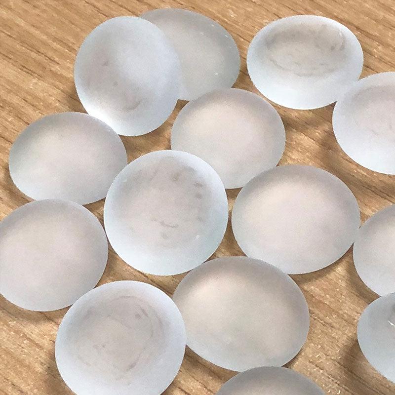 American Specialty Glass Clear Medium Size Frosted Glass - 10 Lb