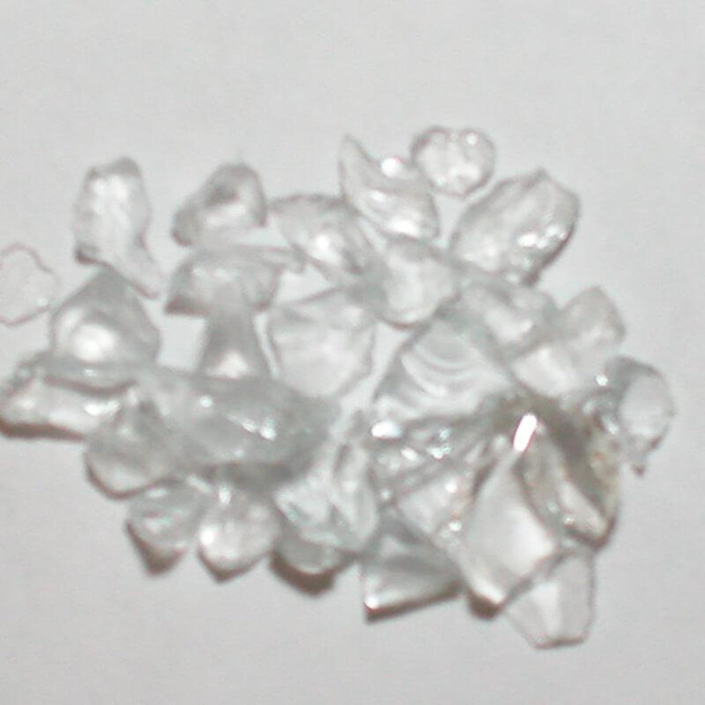 American Specialty Glass Clear Plate Size 1 Tumbled Terrazzo Glass - 10 Lbs
