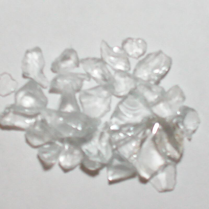 American Specialty Glass Clear Plate Size 1 Tumbled Terrazzo Glass - 5 Lbs