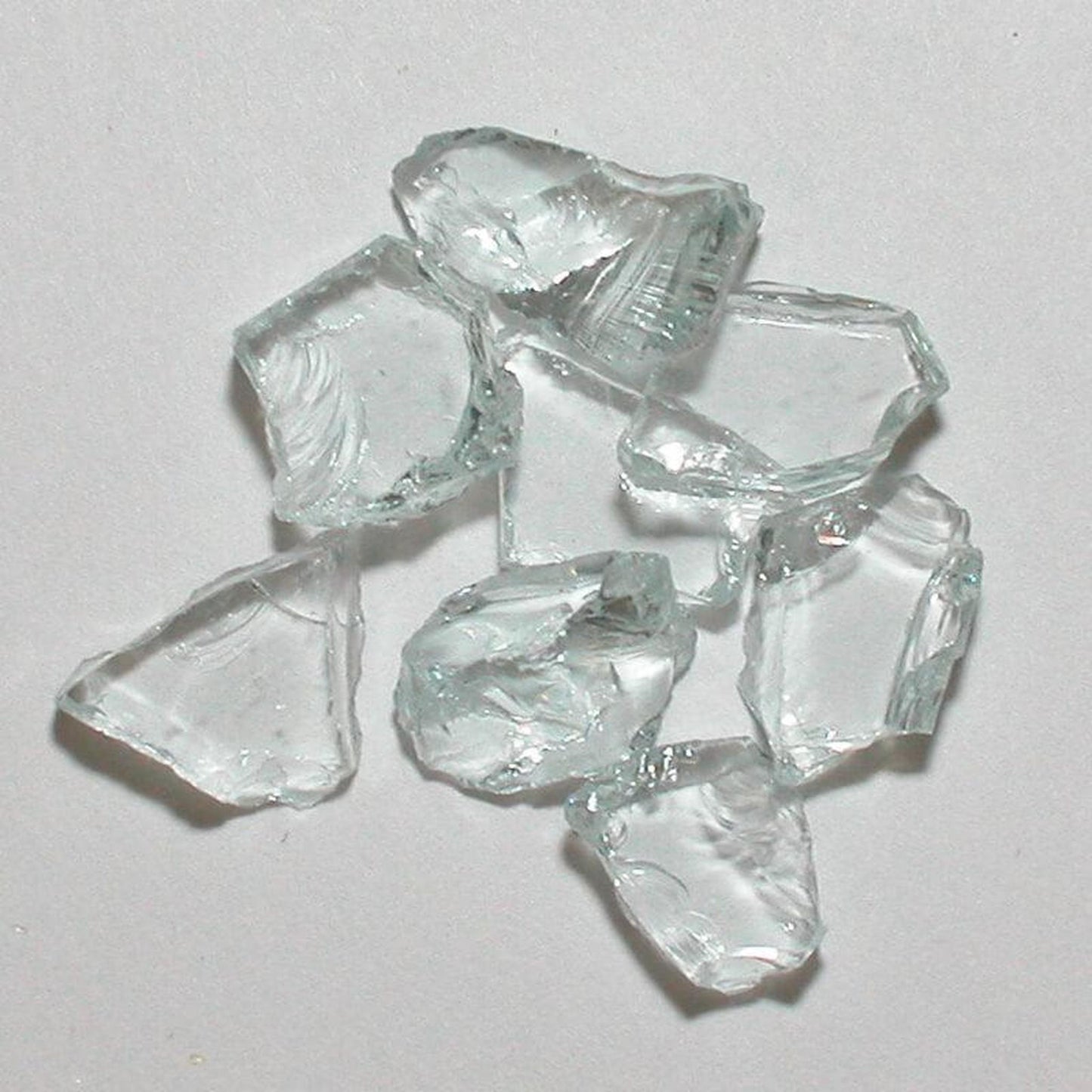 American Specialty Glass Clear Plate Size 2 Tumbled Terrazzo Glass - 5 Lbs
