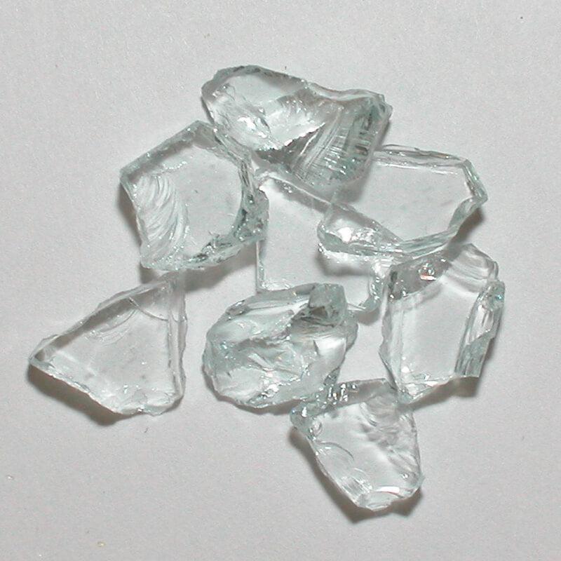 American Specialty Glass Clear Plate Size 2 Tumbled Terrazzo Glass - 50 Lbs