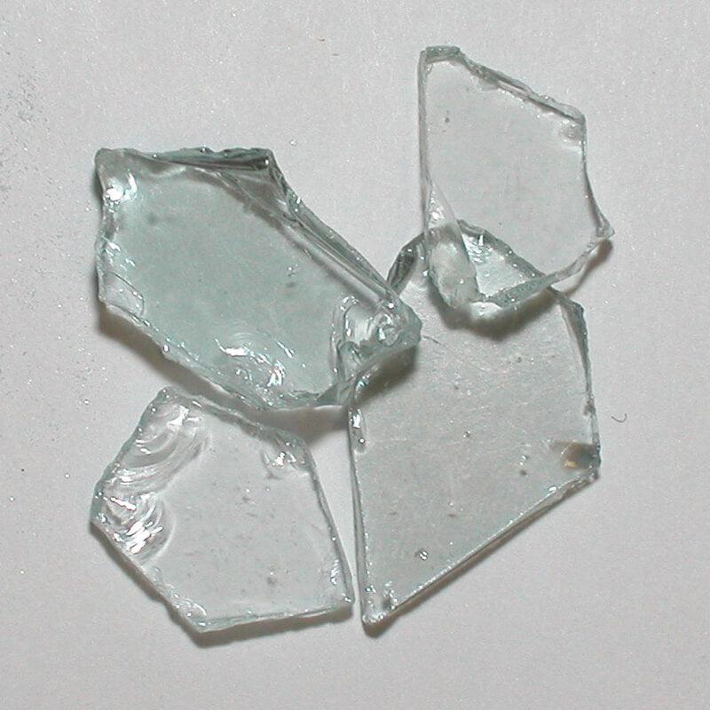 American Specialty Glass Clear Plate Size 3 Tumbled Terrazzo Glass - 1 Lb