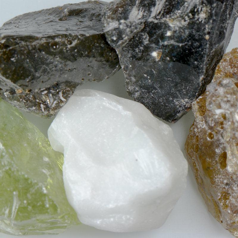 American Specialty Glass Confetti Mix Large Tumbled Landscape Glass - 25 Lbs