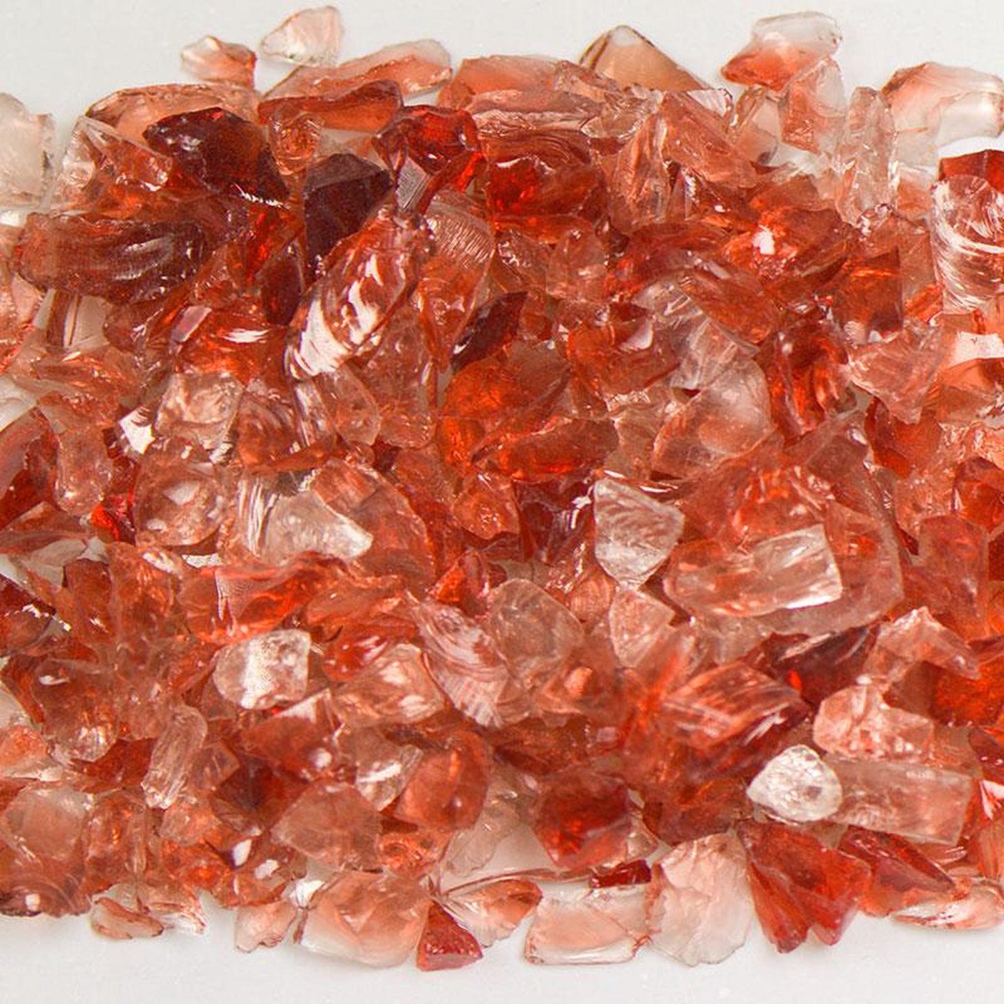 American Specialty Glass Cranberry Size 0 Terrazzo Glass - 25 Lbs