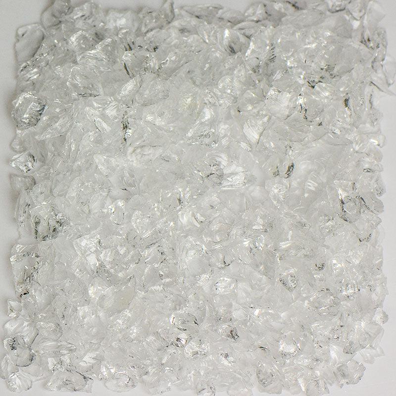 American Specialty Glass Crystal Clear Size 1 Terrazzo Glass - 5 Lbs