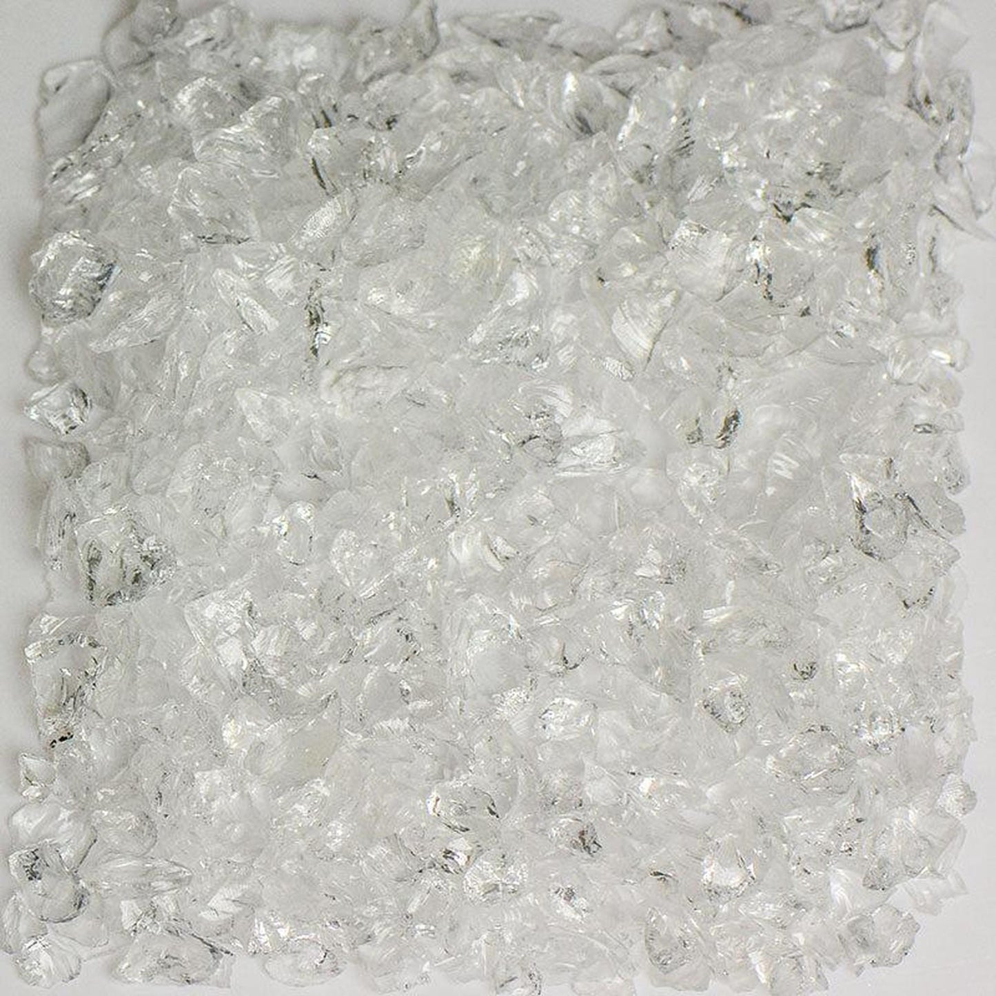 American Specialty Glass Crystal Clear Size 1 Terrazzo Glass - 50 Lbs