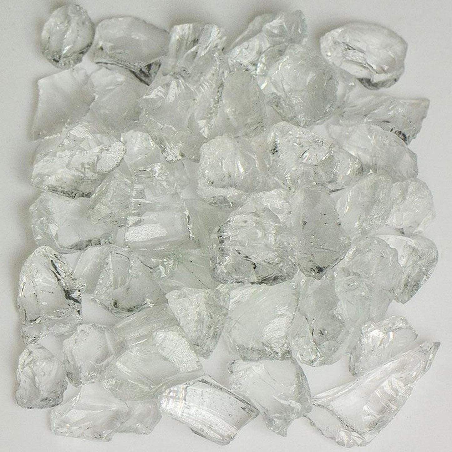 American Specialty Glass Crystal Clear Size 2 Terrazzo Glass - 25 Lbs