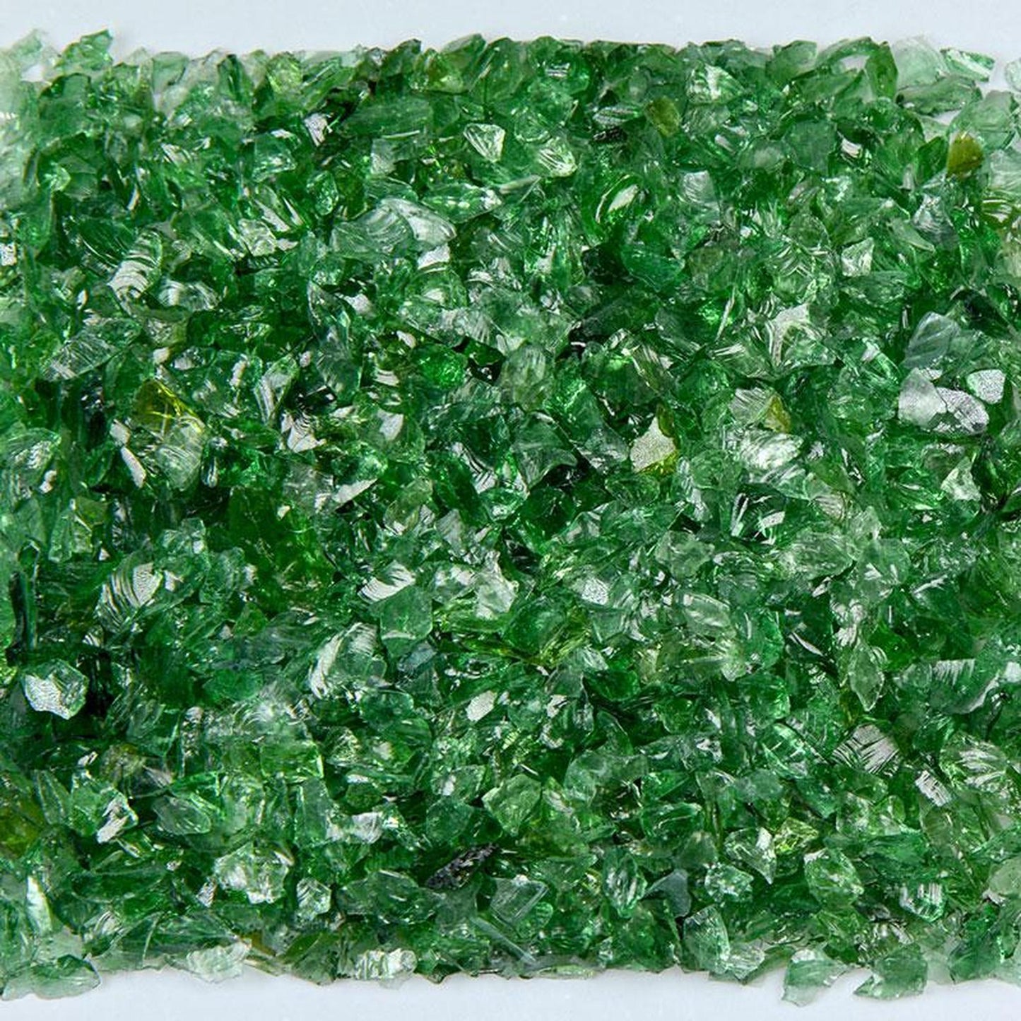 American Specialty Glass Dark Green Size 0 Tumbled Terrazzo Glass - 50 Lbs