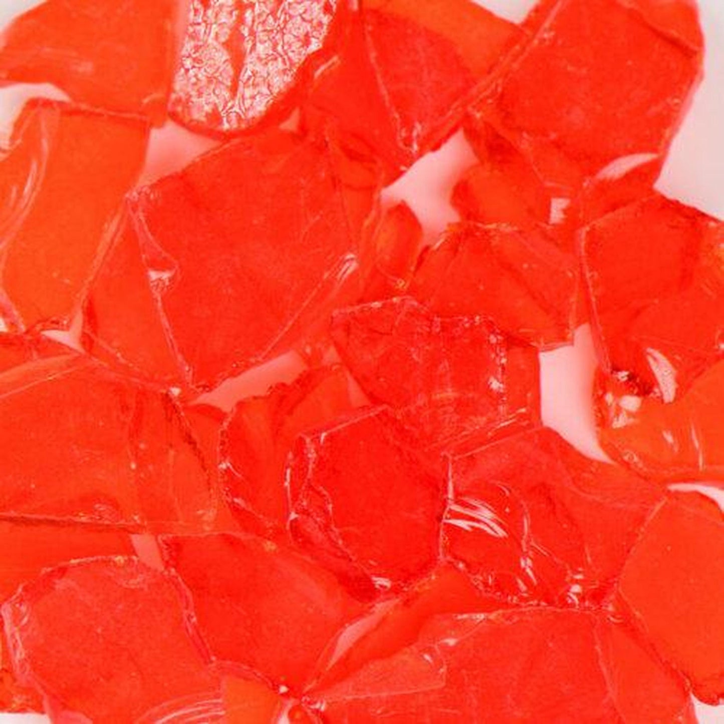 American Specialty Glass Flat Orange Size 3 Terrazzo Glass - 5 Lbs