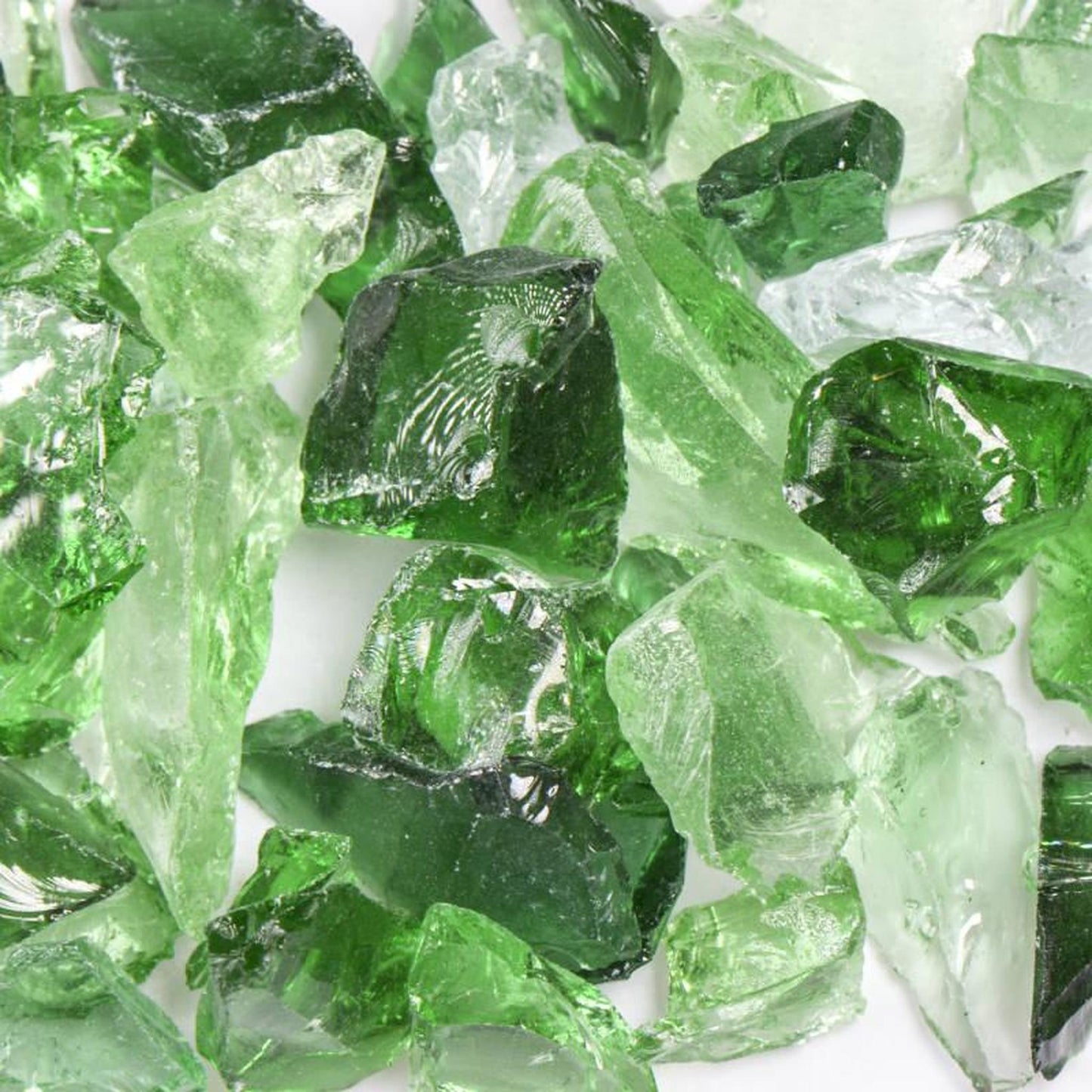 American Specialty Glass Forest Mix Small Tumbled Landscape Glass - 25 Lbs