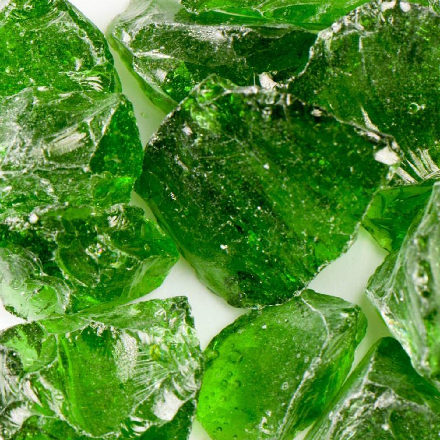 American Specialty Glass Green Medium Tumbled Landscape Glass - 5 Lbs
