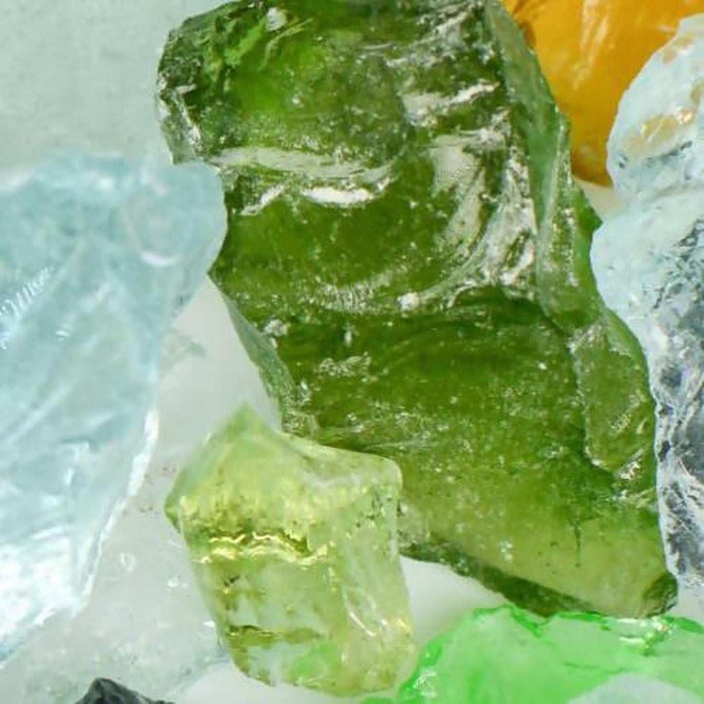 American Specialty Glass Jewel Mix Large Tumbled Landscape Glass - 10 Lbs