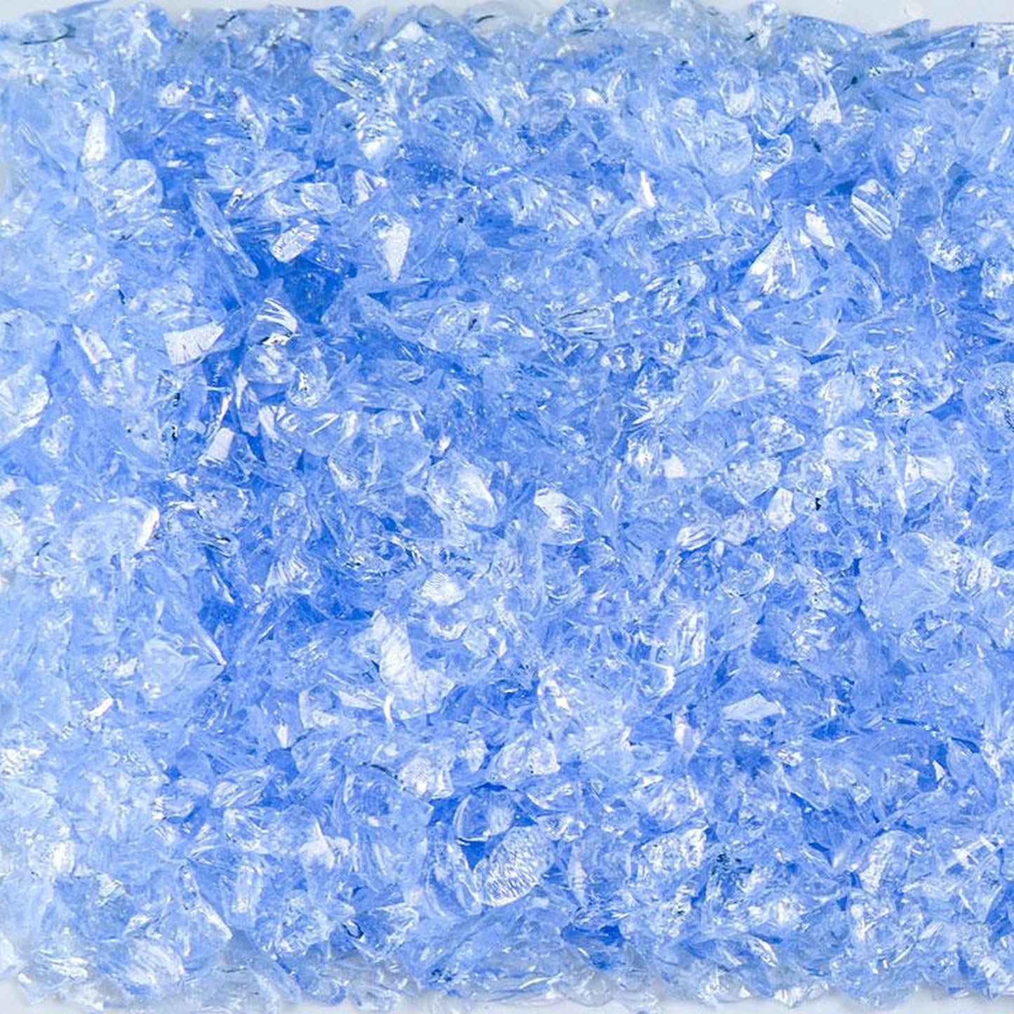 American Specialty Glass Light Blue Size 0 Terrazzo Glass - 5 Lbs