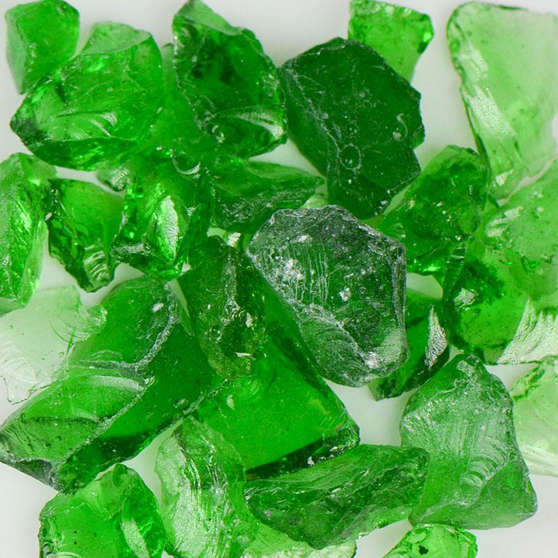 American Specialty Glass Light Green Size 3 Tumbled Terrazzo Glass - 25 Lbs