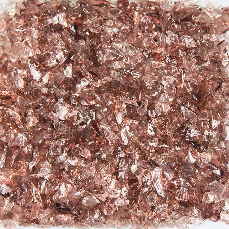 American Specialty Glass Purple Size 0 Tumbled Terrazzo Glass - 5 Lbs