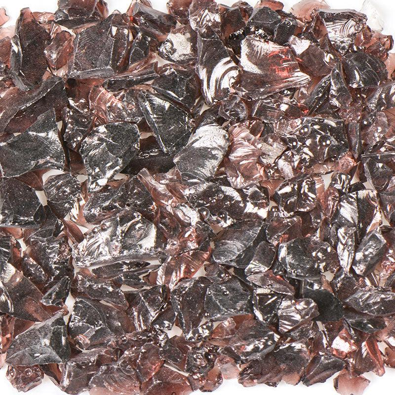 American Specialty Glass Purple Size 1 Tumbled Terrazzo Glass - 5 Lbs
