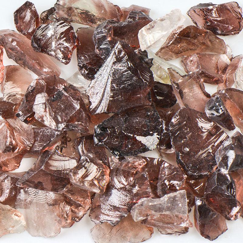 American Specialty Glass Purple Size 2 Tumbled Terrazzo Glass - 25 Lbs