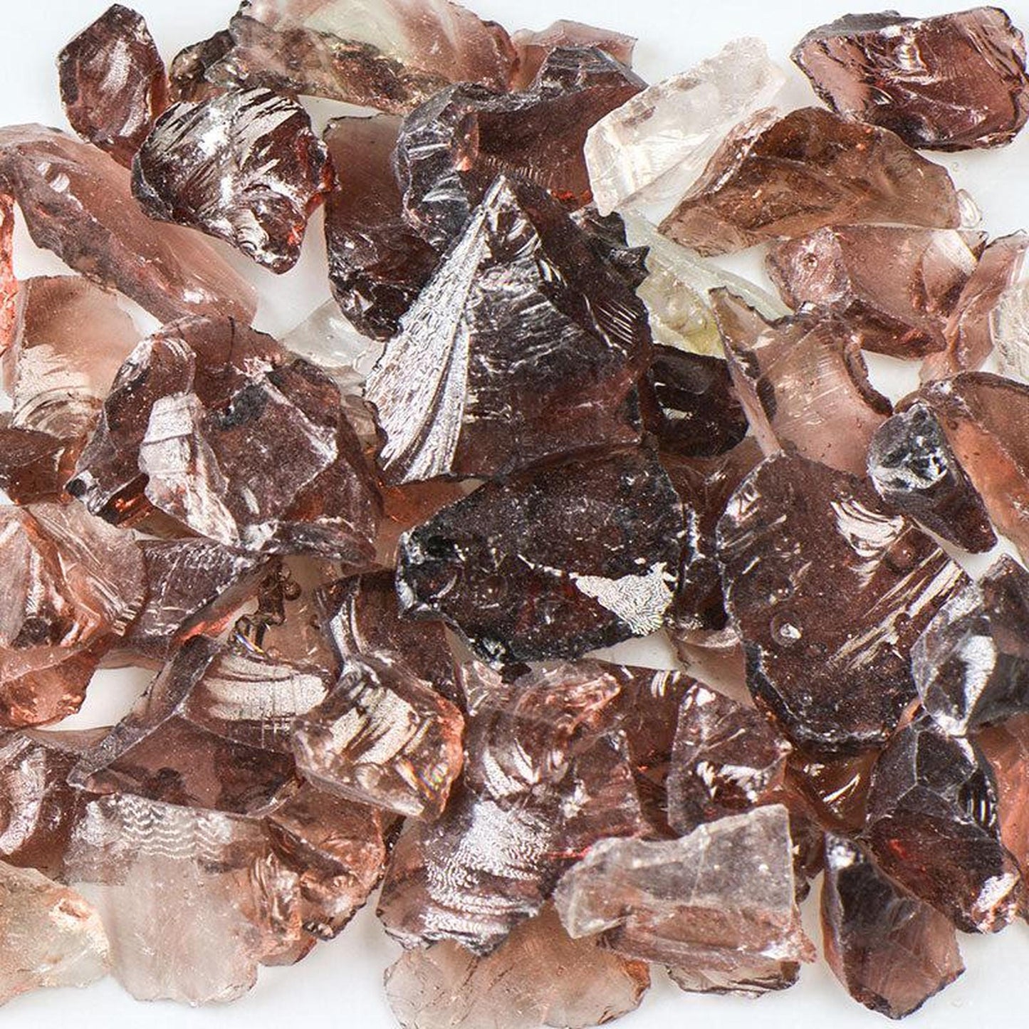 American Specialty Glass Purple Size 2 Tumbled Terrazzo Glass - 5 Lbs