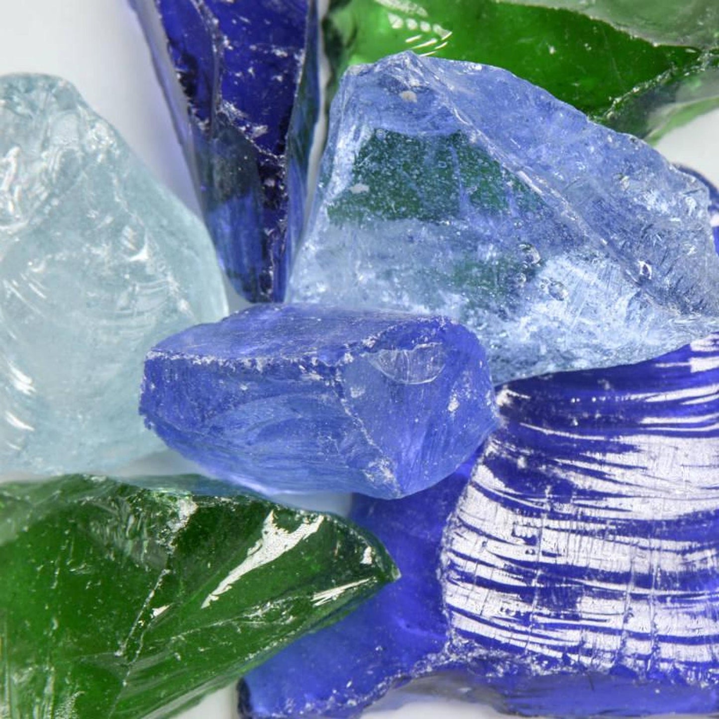 American Specialty Glass River Mix Medium Tumbled Landscape Glass - 10 Lbs