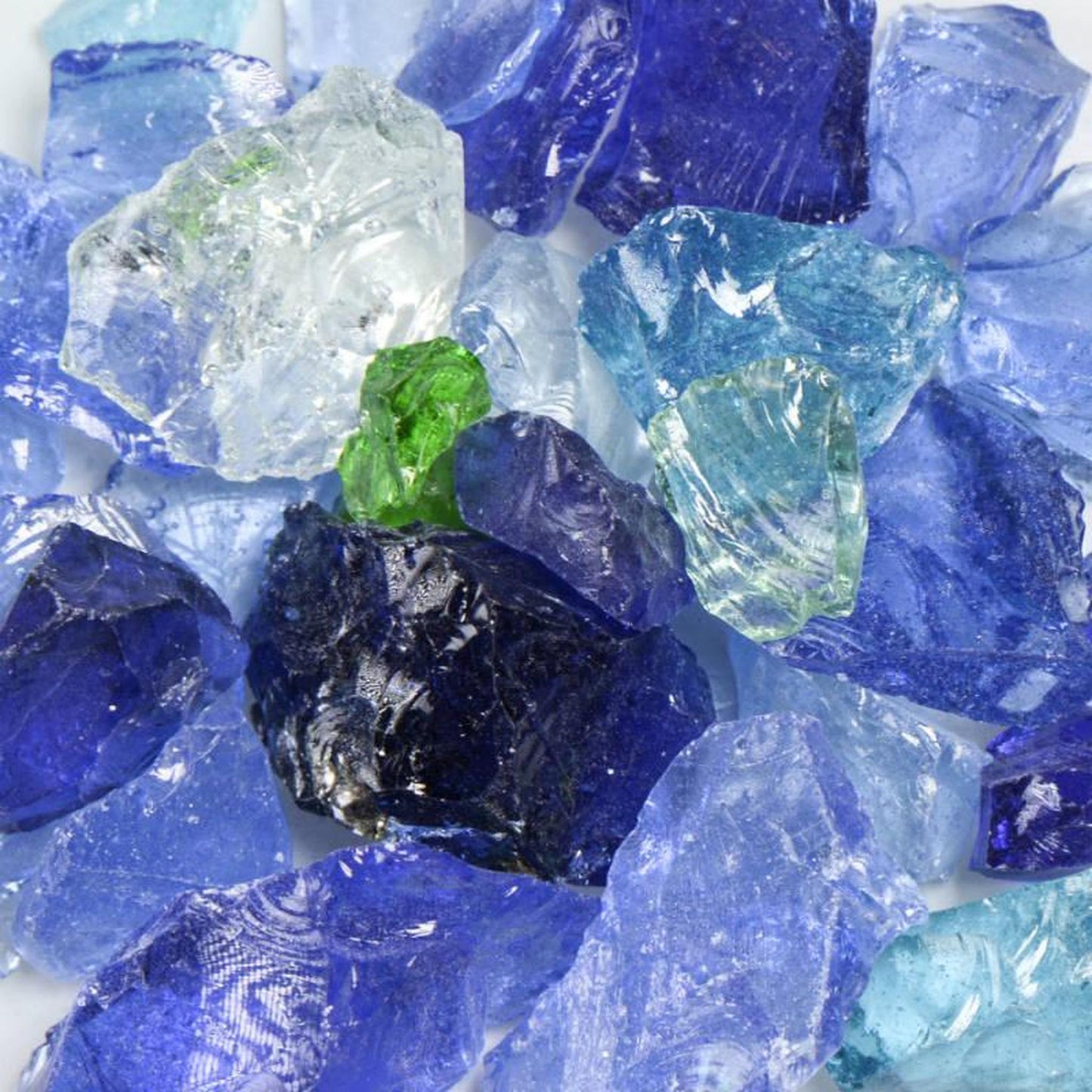 American Specialty Glass River Mix Small Tumbled Landscape Glass - 5 Lbs