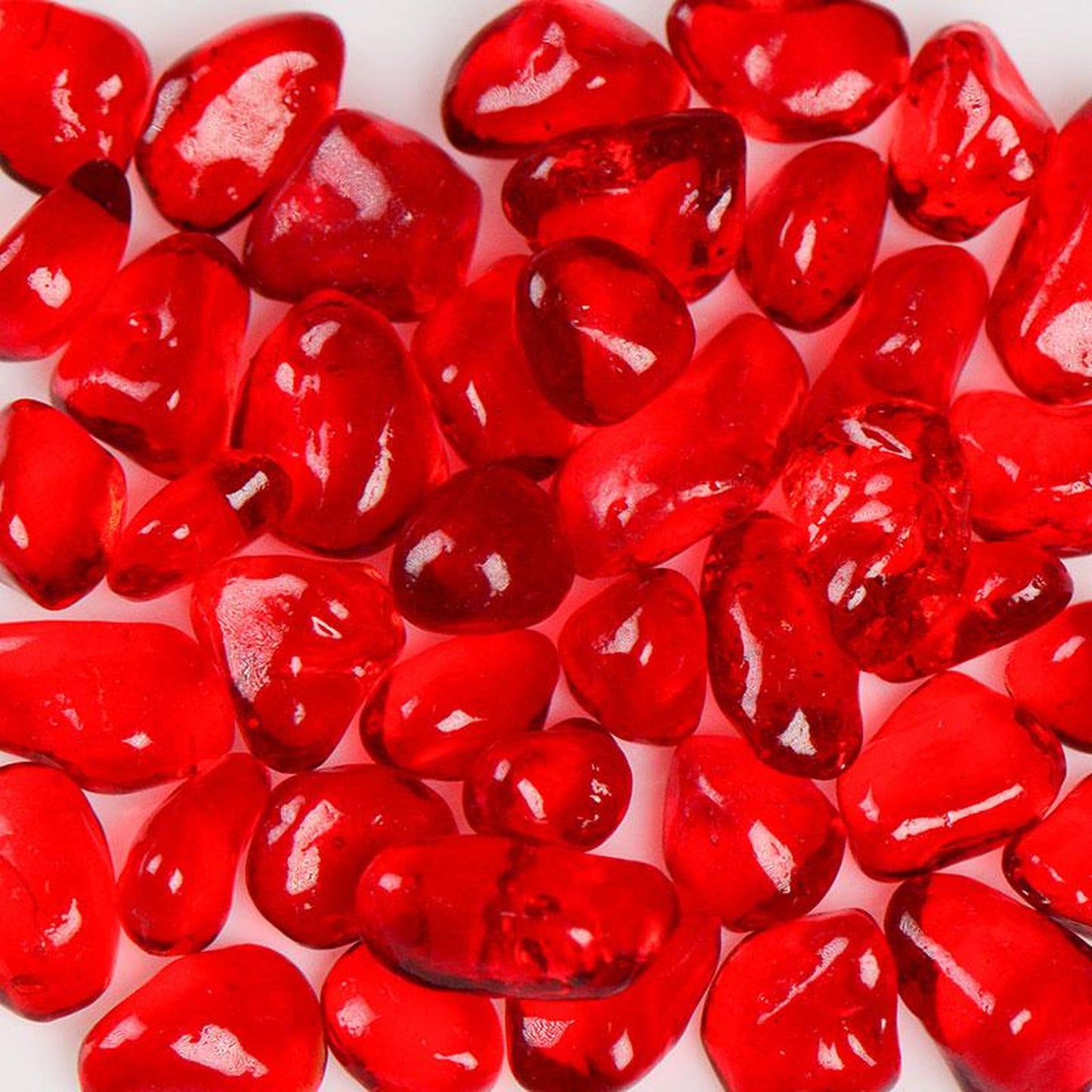 American Specialty Glass Strawberry Size 3 Jelly Bean Glass - 10 Lbs