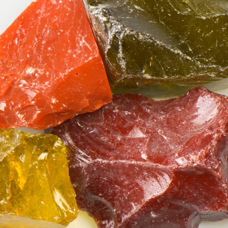 American Specialty Glass Sunshine Mix Large Tumbled Landscape Glass - 1 Lb