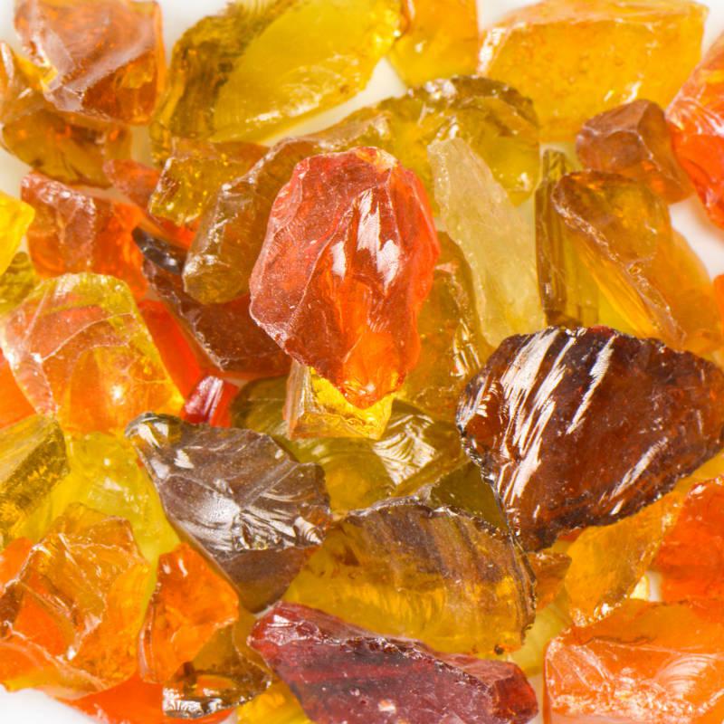 American Specialty Glass Sunshine Mix Small Tumbled Landscape Glass - 1 Lb