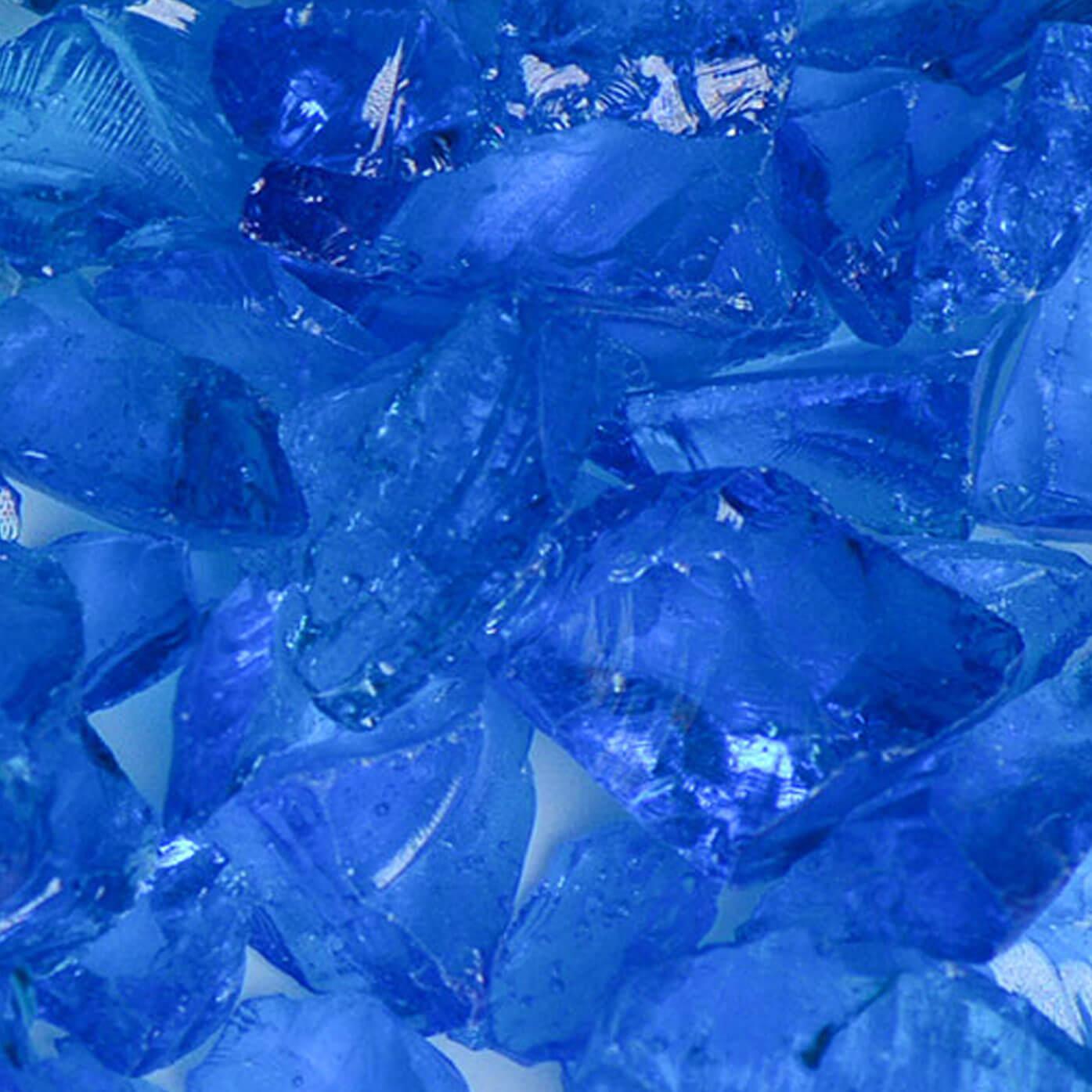 American Specialty Glass Turquoise Large Tumbled Landscape Glass - 25 Lbs