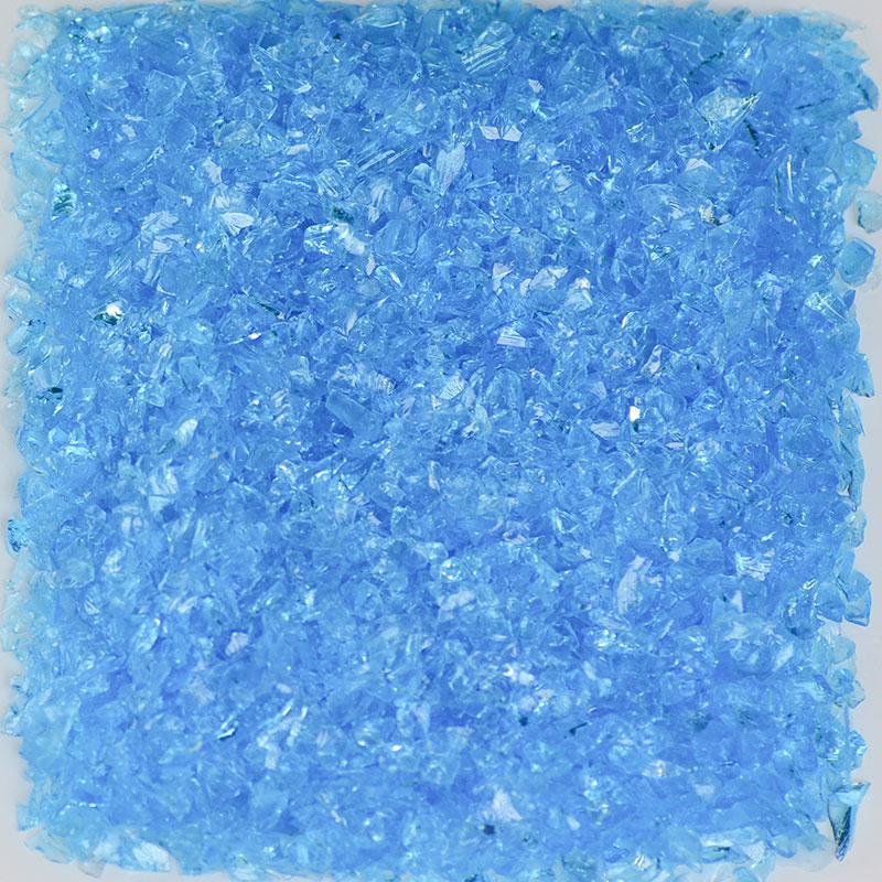 American Specialty Glass Turquoise Size 0 Tumbled Terrazzo Glass - 10 Lbs