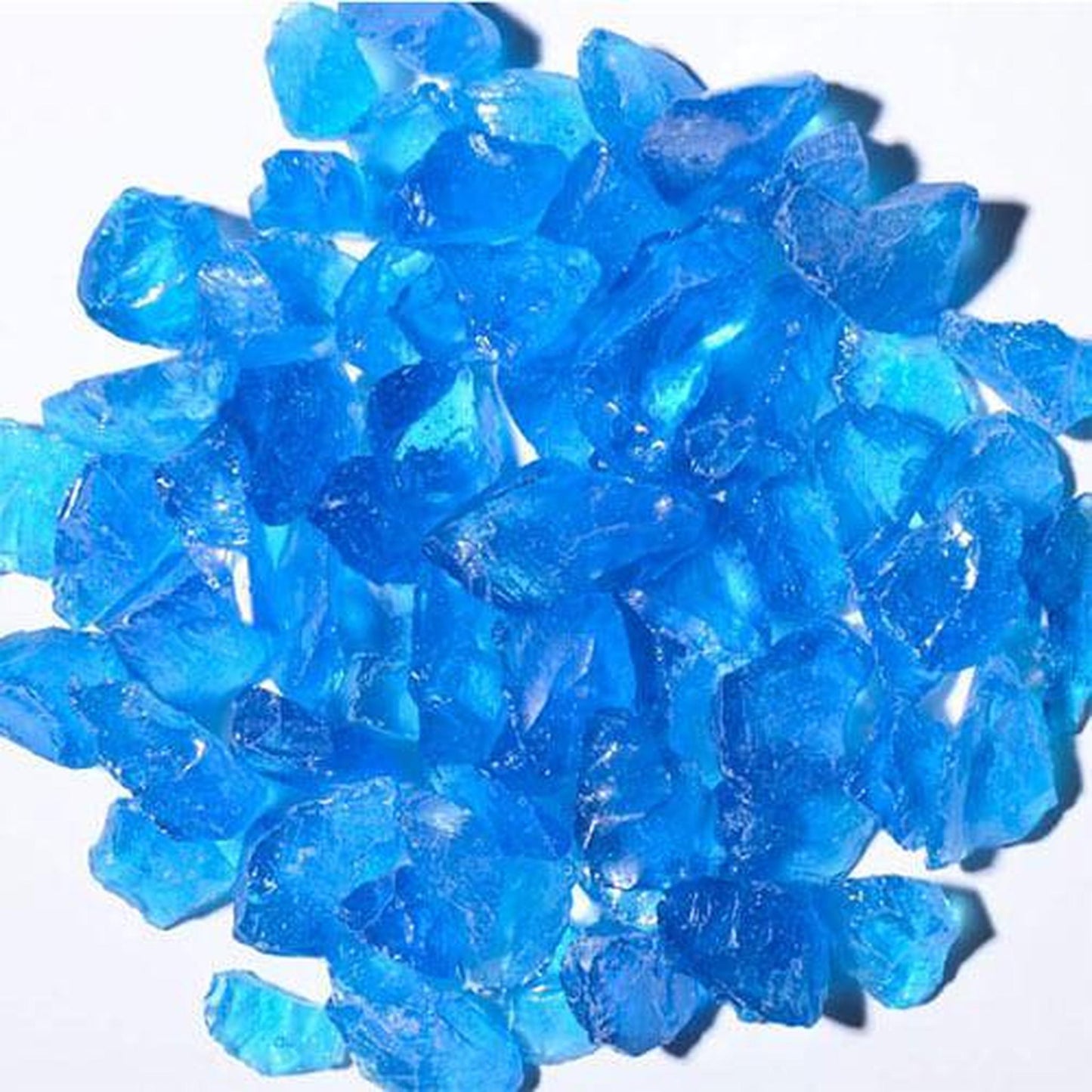 American Specialty Glass Turquoise Size 3 Tumbled Terrazzo Glass - 5 Lbs