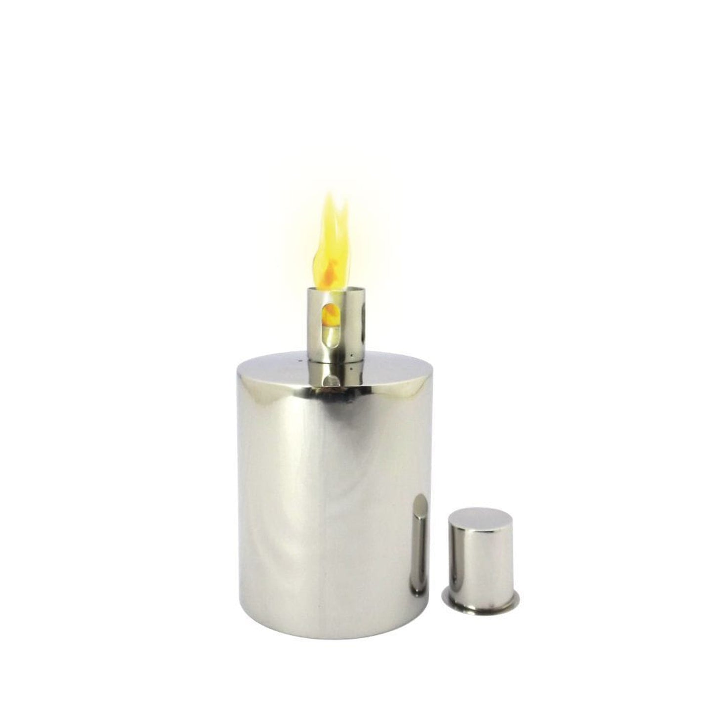 Anywhere Fireplace 3" Polished Stainless Torch Gel Fuel Conversion Can to Citronella Oil for Outdoor