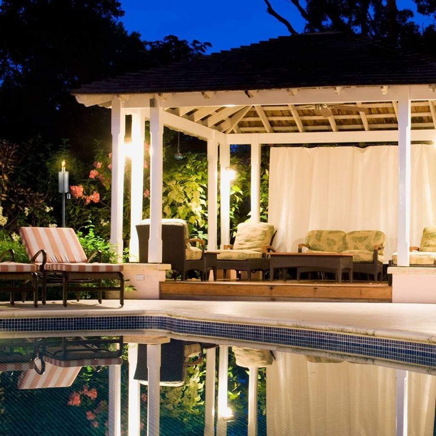 Anywhere Fireplace 4" x 65" Stainless Steel Cylinder Cintronella/Lamp Oil Torch, With Ground Stake, Set of 2