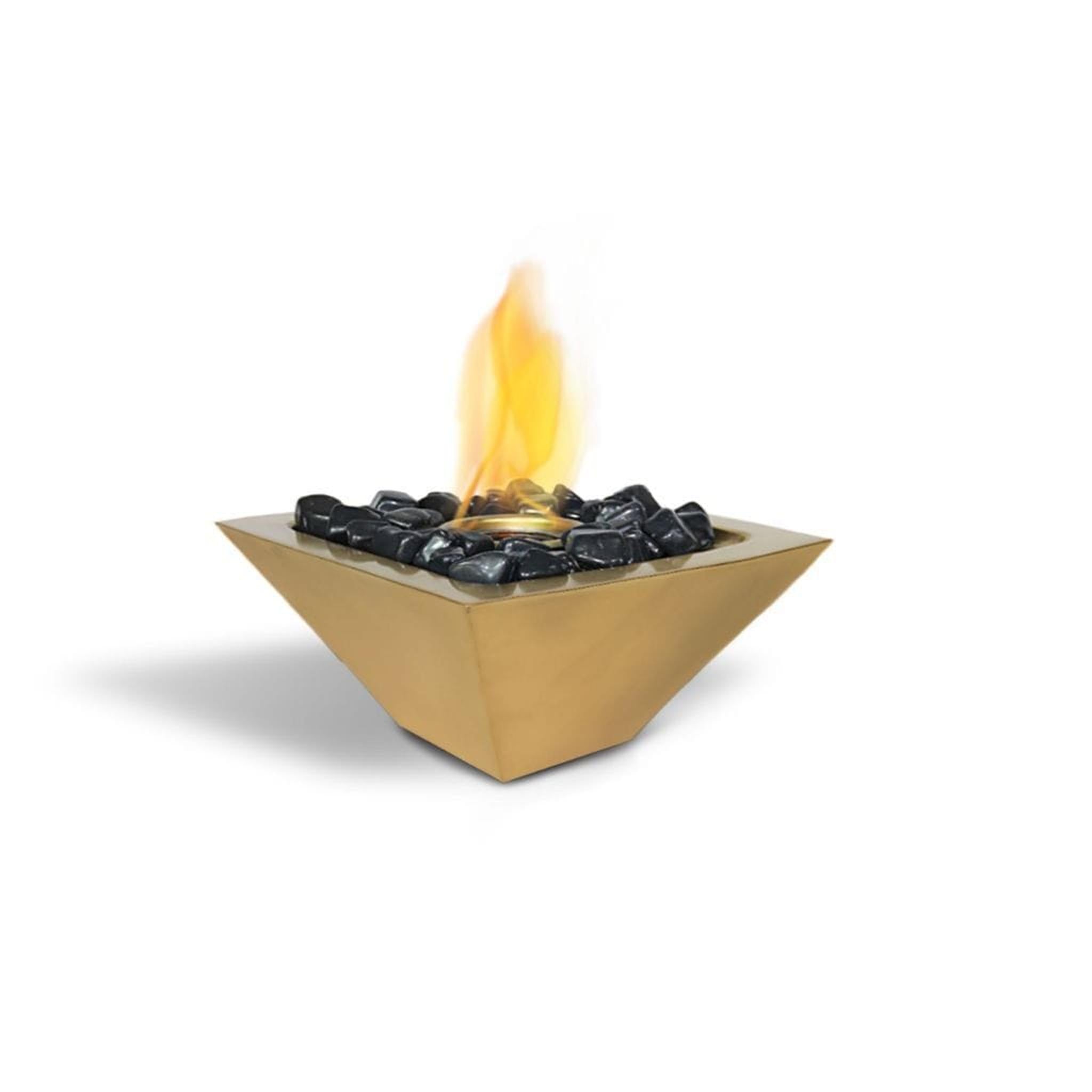 Anywhere Fireplace Empire 12" Satin Gold Indoor/Outdoor Tabletop Gel F