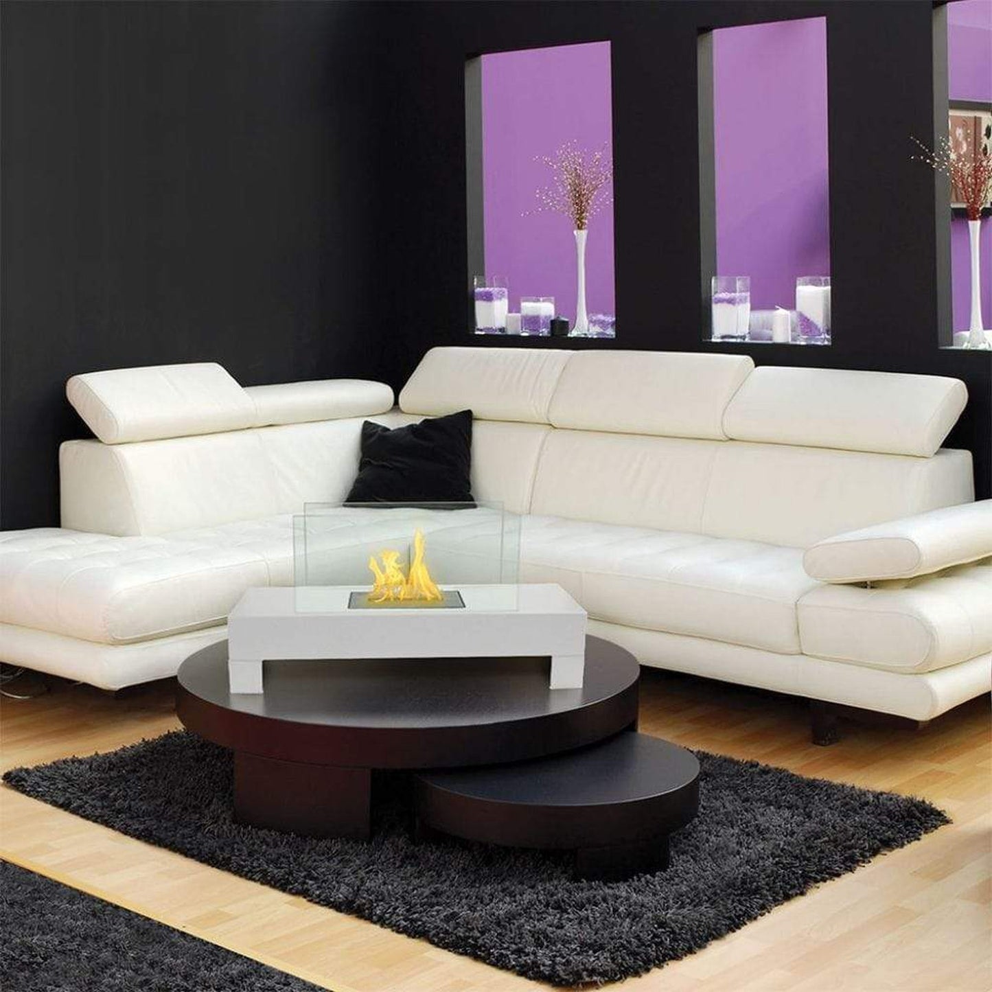 Anywhere Fireplace Gramercy 31" White Indoor/Outdoor Freestanding Fireplace