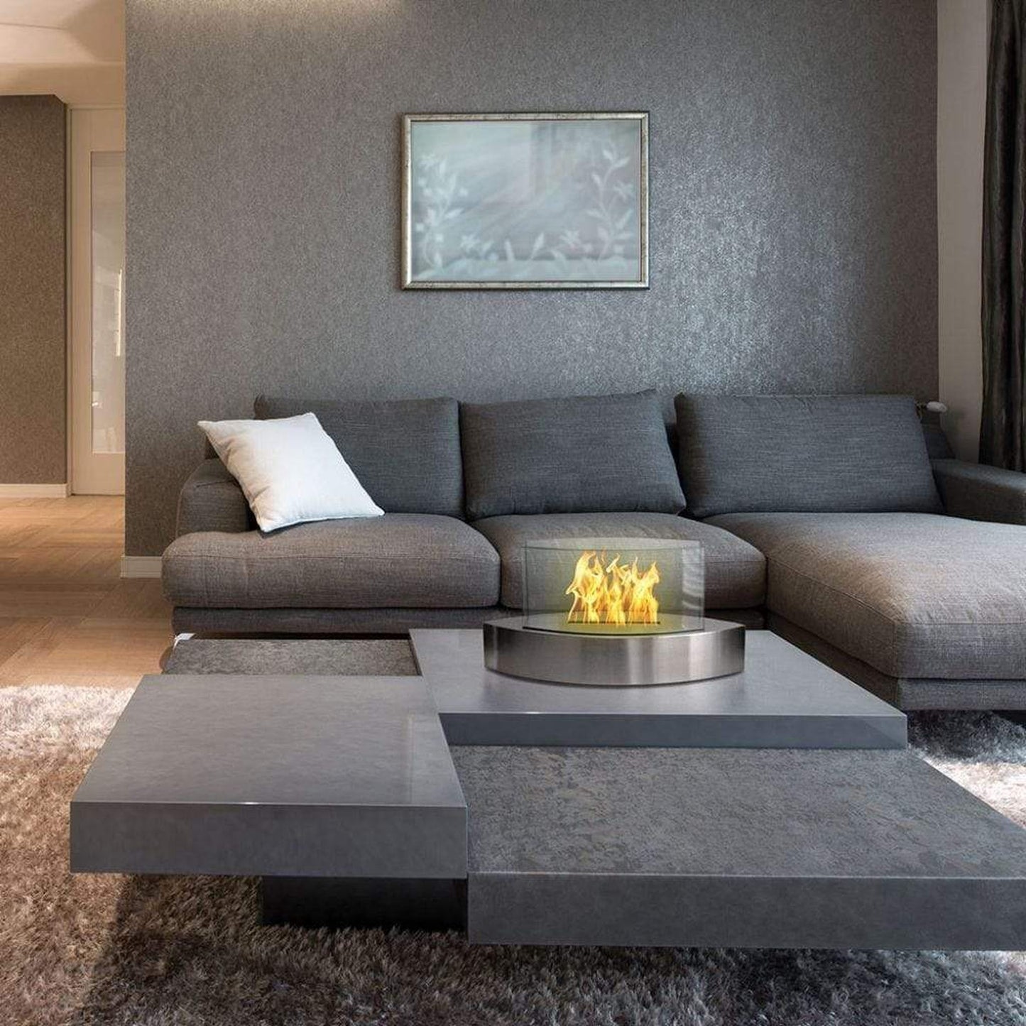 Anywhere Fireplace Lexington 8" Stainless Steel Tabletop Bio-Ethanol Fireplace