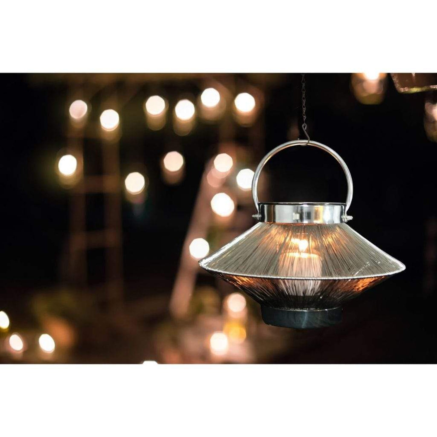 Anywhere Fireplace Saturn 13" Stainless Steel 2-in-1 Design Fireplace and Lantern