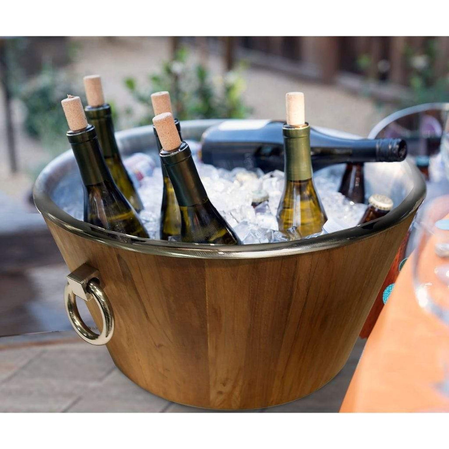 Anywhere Fireplace Southampton Teak Party Tub