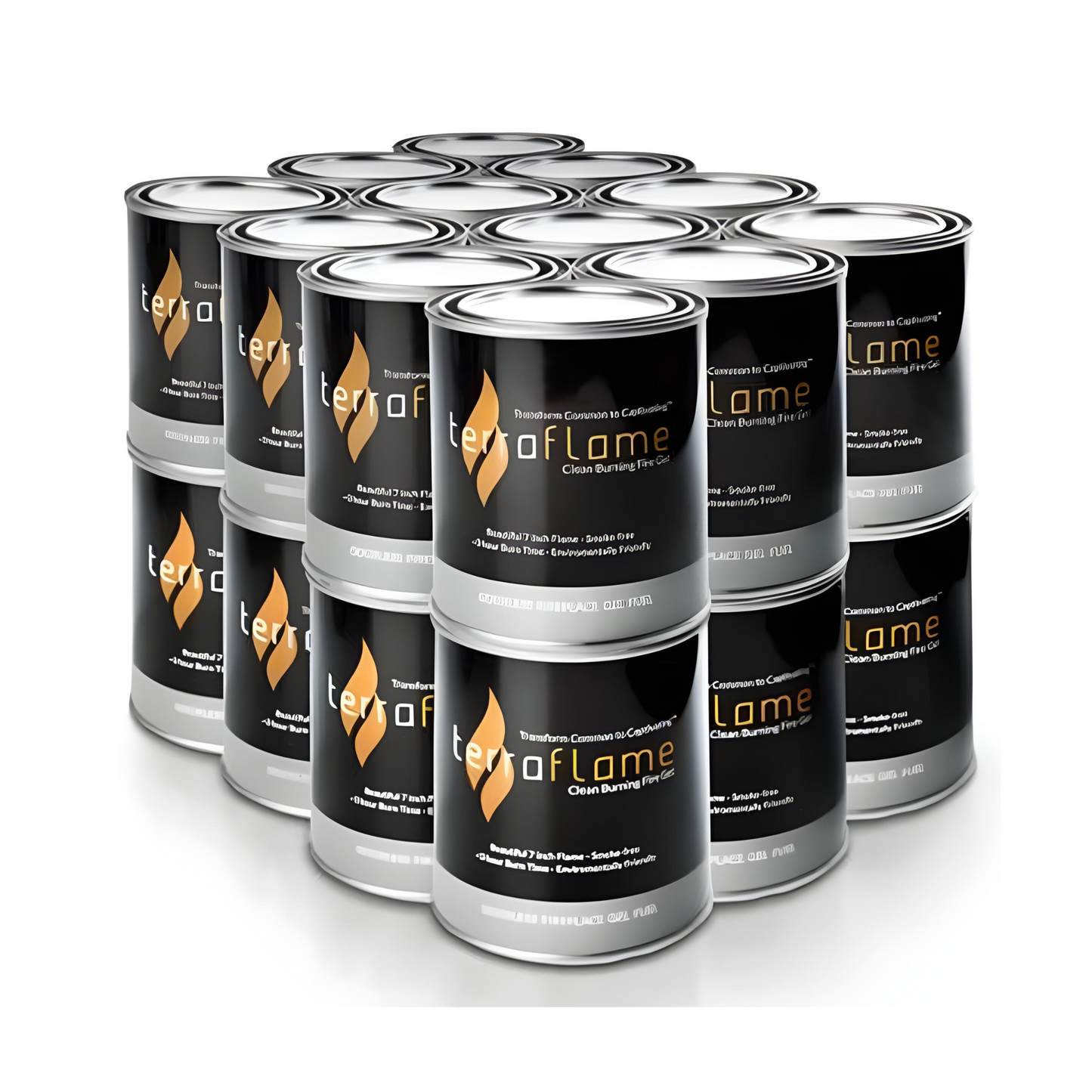 Anywhere Fireplace TerraFlame 13OZ 24-Pack Gel Fuel Cans Powered by SunJel