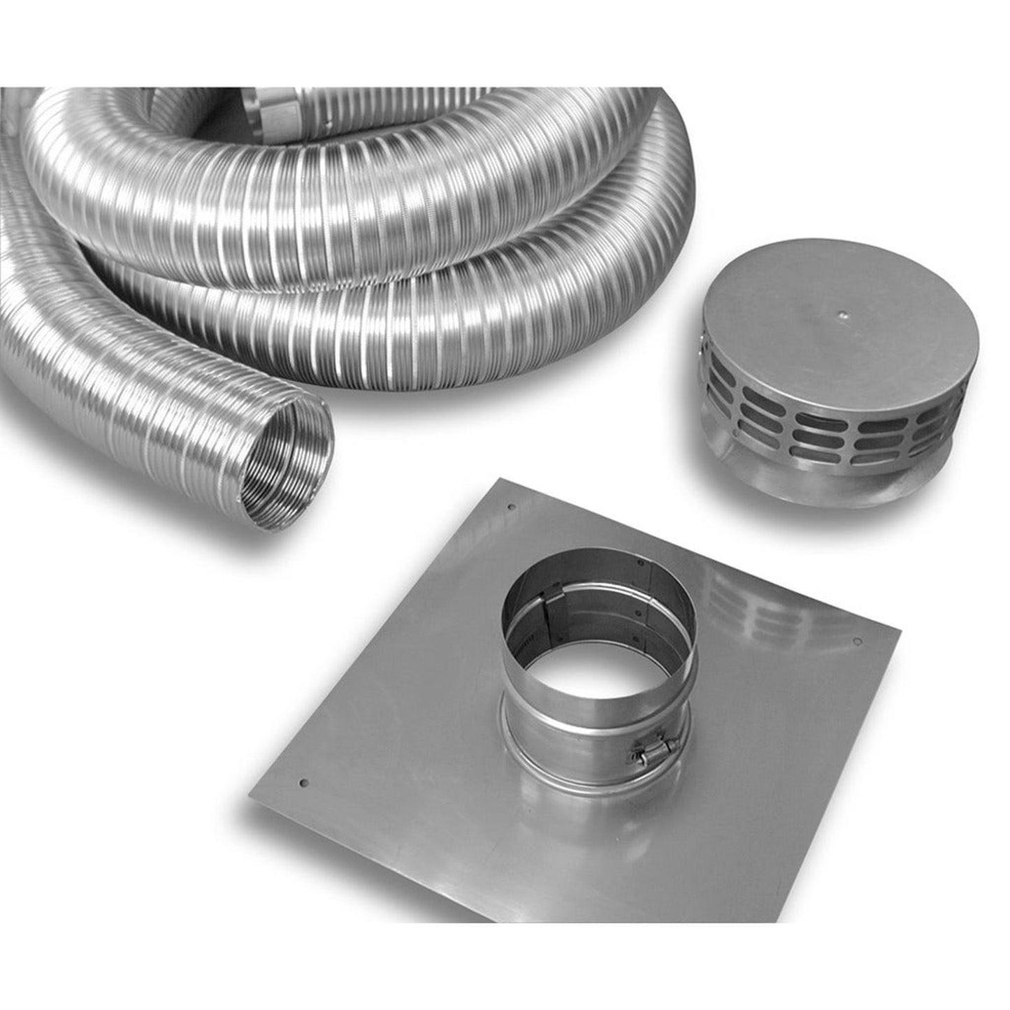 BDM Dalsin Line 4" x 25ft Pro-Form Aluminum Fireplace Kit with Ends