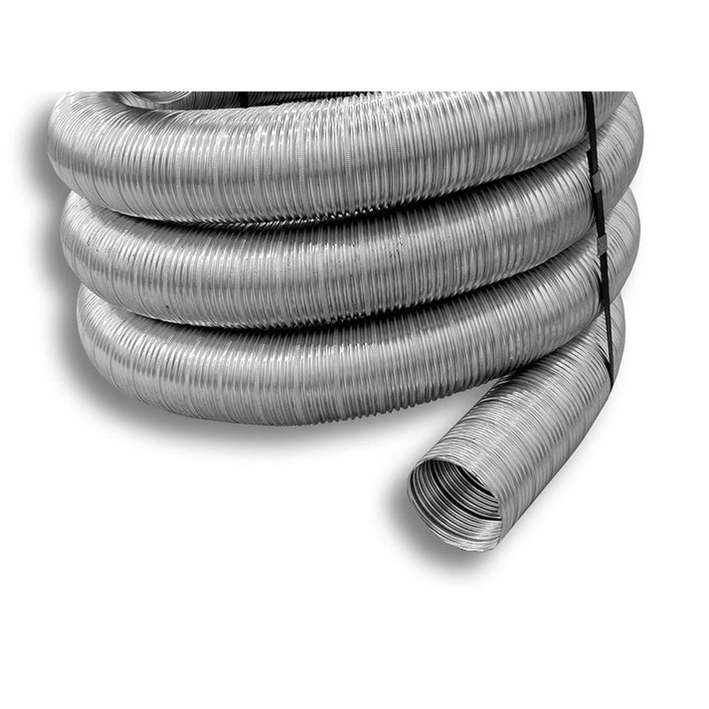 BDM Dalsin Line 6" x 25ft Stainless Steel Flex Liner Kit with 12.5" Support Plate