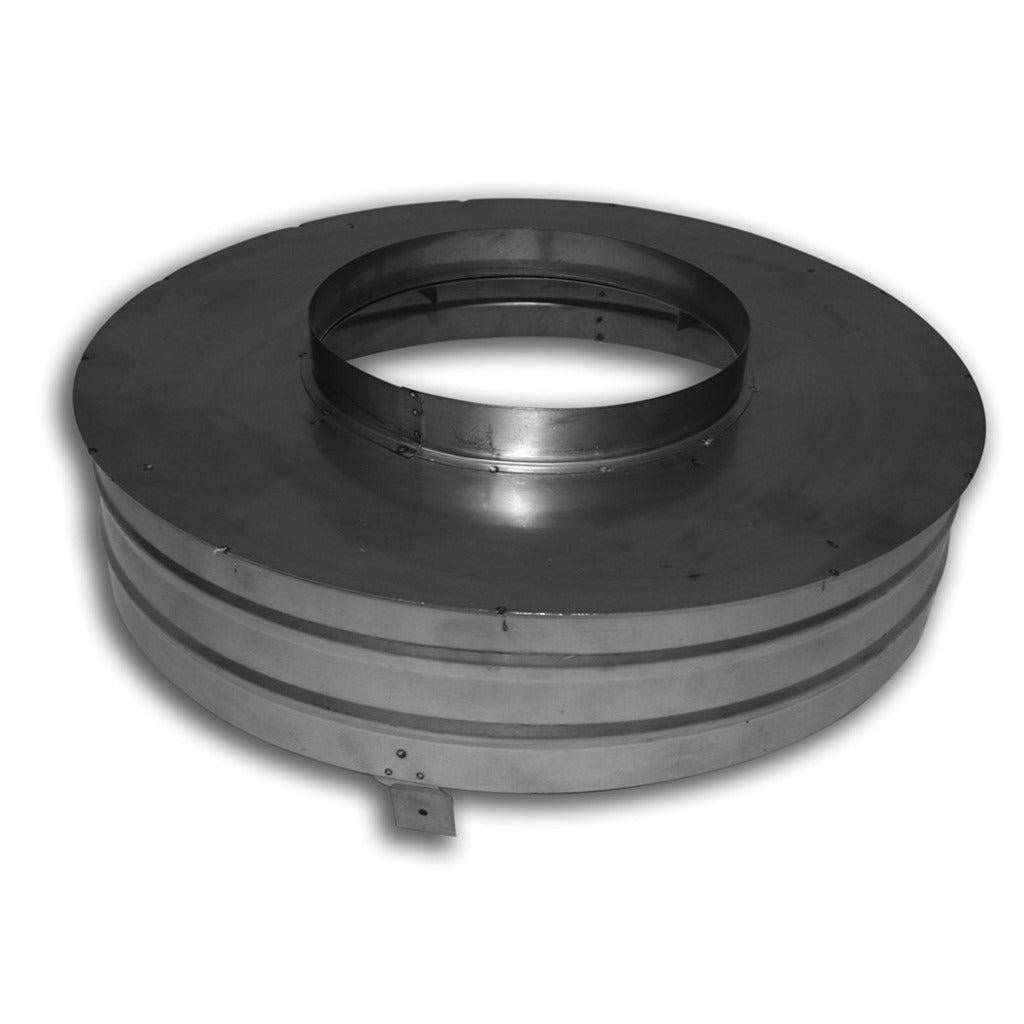 BDM Dalsin Line Pro-Form 12" Stainless Steel Vertical Round Co-Linear Cap Base