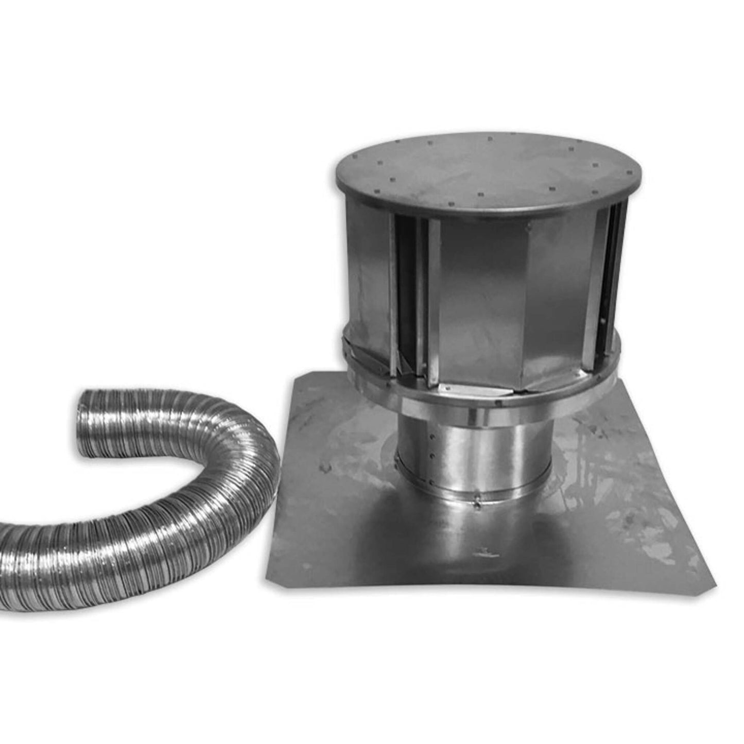 BDM Dalsin Line Pro-Form 3" x 3" Aluminum Insert Co-Linear DV Termination Kit With High Wind Cap/Square Base, 35ft and 4ft Flex